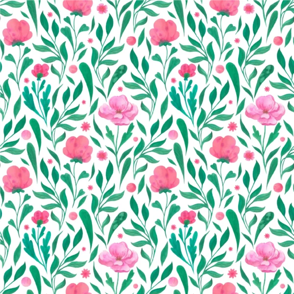 Whimsical Meadow Blooms - White