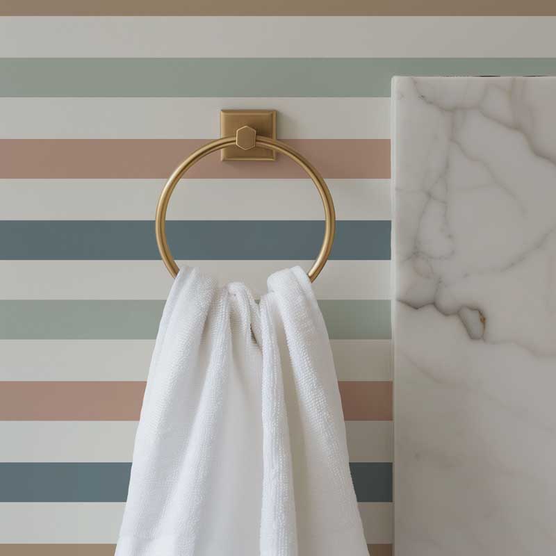 Multi-Colour Soft Stripe Wallpaper - Image 4