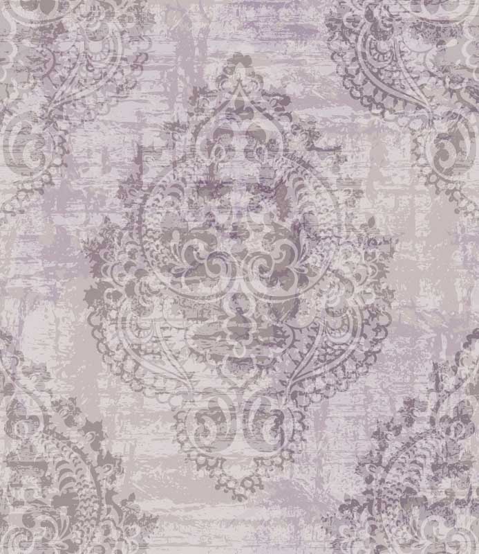 Whispered Heirloom – Vintage Damask Wallpaper in Pink & Grey - Image 4