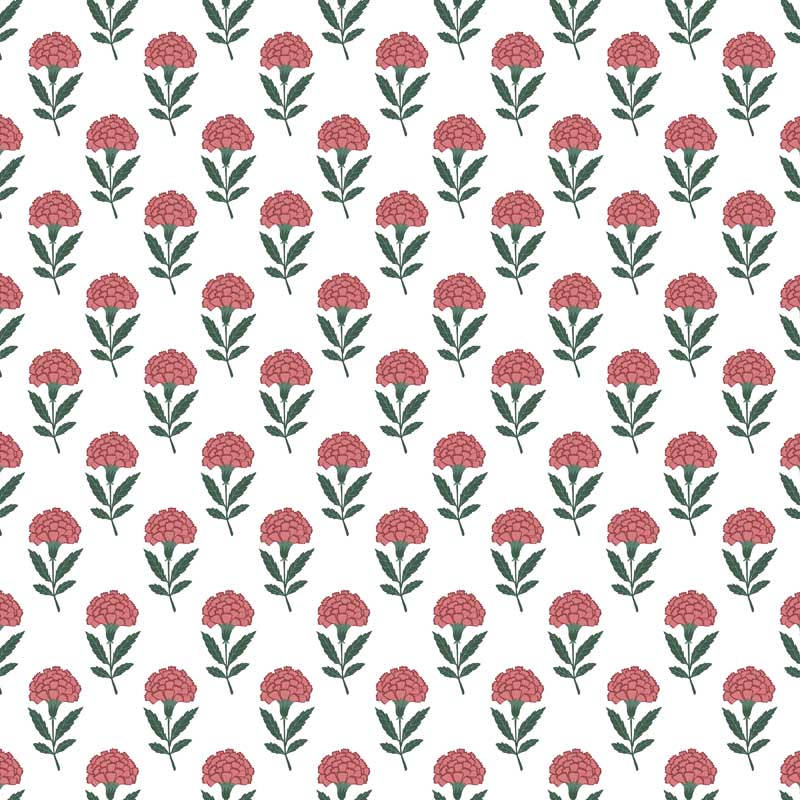 Retro Floral Bloom Wallpaper - Image 4