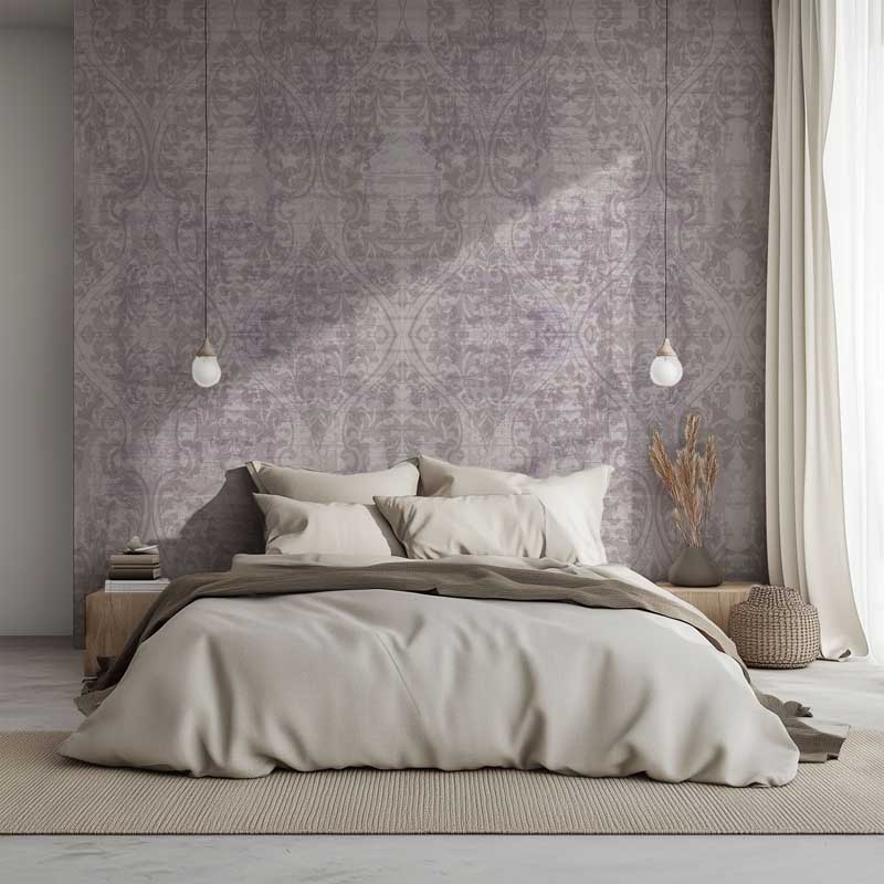 Vintage Whispers – Blue Damask Wallpaper - Image 3