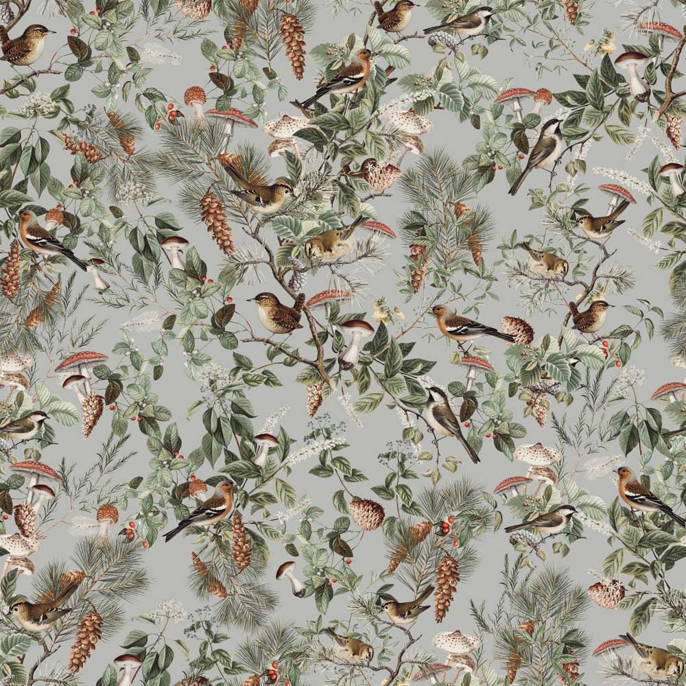 Woodland Harmony Bird & Pine Wallpaper - Image 4